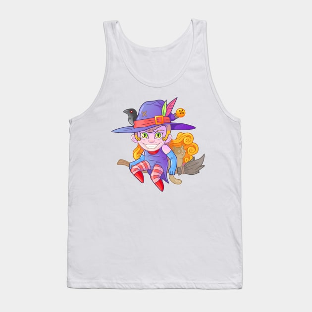 cute little witch Tank Top by YMFargon